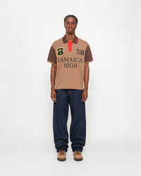Denim Tears x Stussy Spades Team Polo - Brown