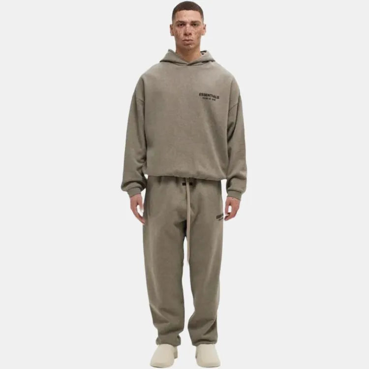 Fear of God Essentials Fleece Hoodie (FW24) - Heather Gray