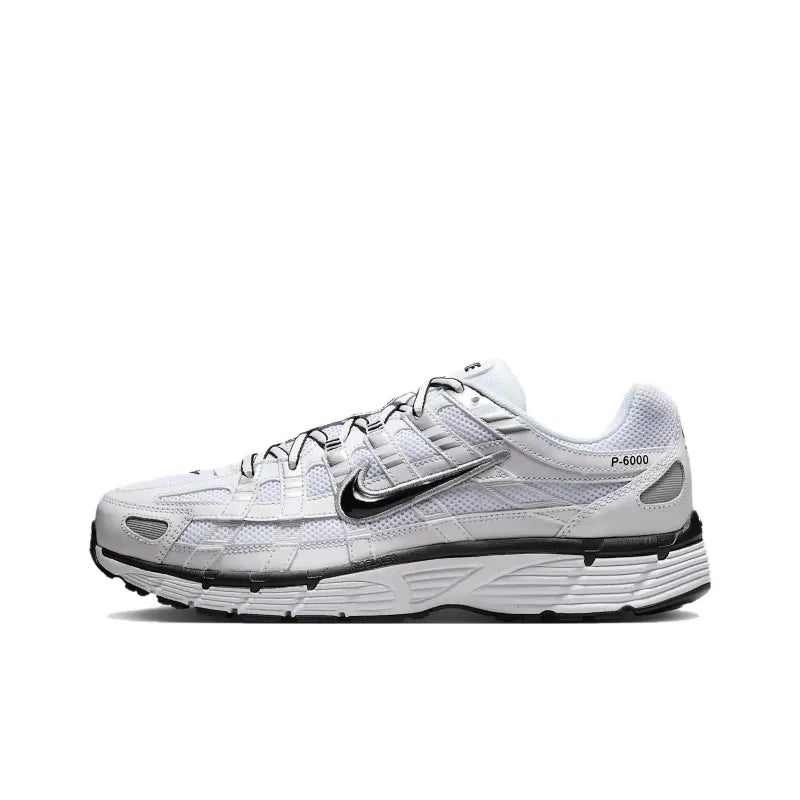 Nike P 6000 - White Metallic Silver Black