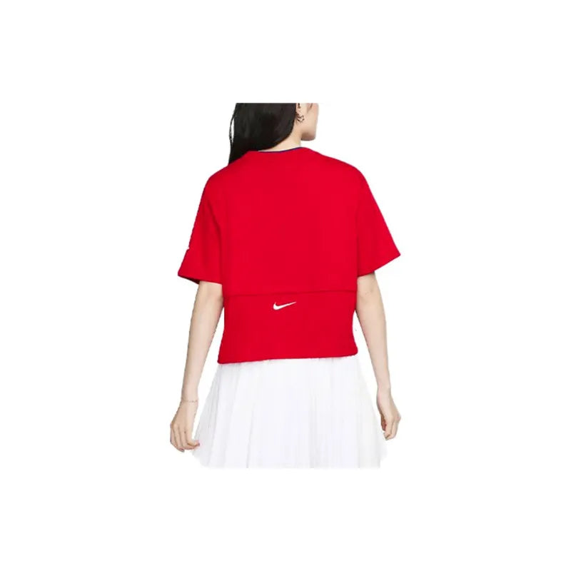 Nike Sportswear Short-Sleeve Top Red