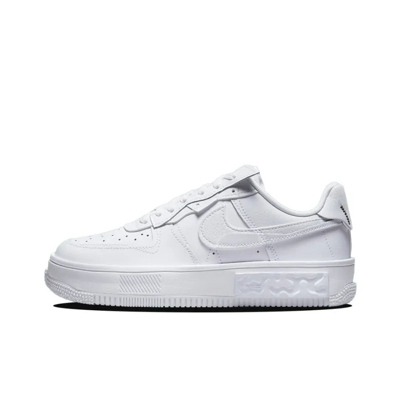 Nike Air Force 1 Low Fontanka Triple White Multi Color Swoosh Women's