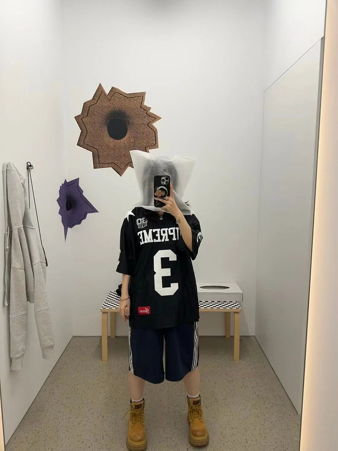 トップス L Supreme Star Football Jersey Black Supreme Stars Football Jersey Black – CACHE