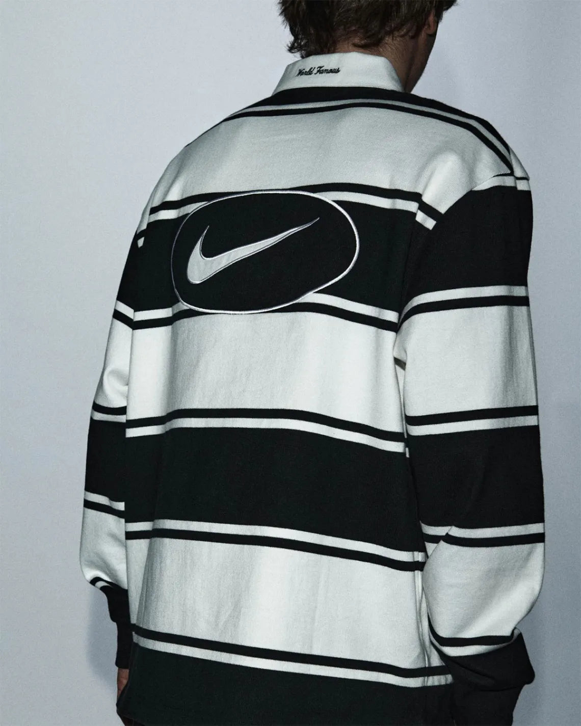 Supreme Nike Stripe Rugby - Black