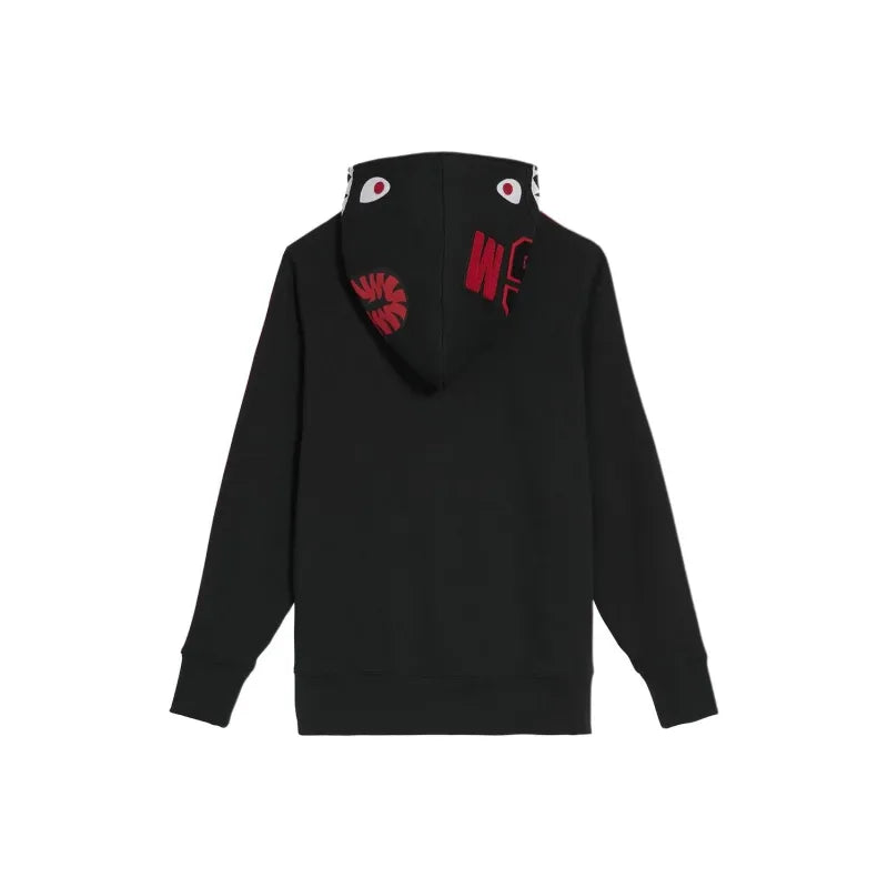 BAPE x adidas Shark Fleece Full Zip Hoodie - Black
