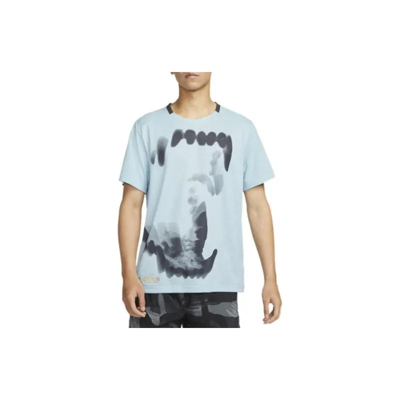 Nike Drop Shoulder Sleeve T Shirt Men's - Blue