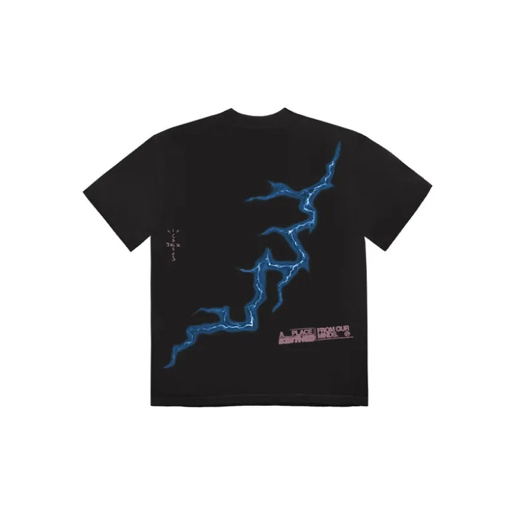 Travis Scott Cactus Jack For Fragment Danger Tee - Washed Black