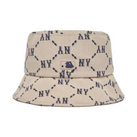 MLB Monogram Bucket Hat New York Yankees - beige