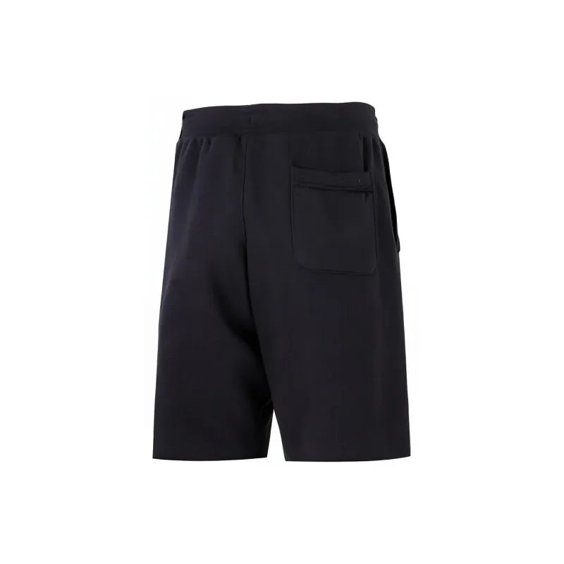 Nike Men's Logo Swoosh Fleece Shorts - Black White
