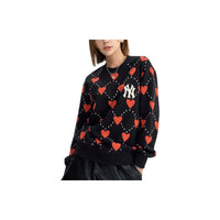 Sweater MLB Heart Pattern Over-Fit Sweatshirt Boston Red Sox