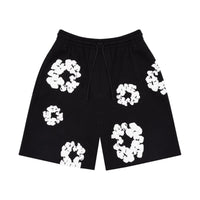 Denim Tears The Cotton Wreath Shorts - Black