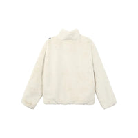 Nike Sportswear Faux Fur Jacket Cream