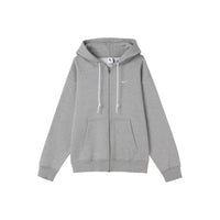 Nike NRG Solo Swoosh Full Zip Hoodie - Dark Grey Heather