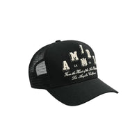 AMIRI Varsity Trucker Hat - Black
