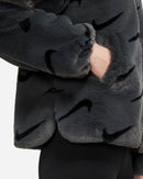 Nike Women's Printed Faux Fur Jacket