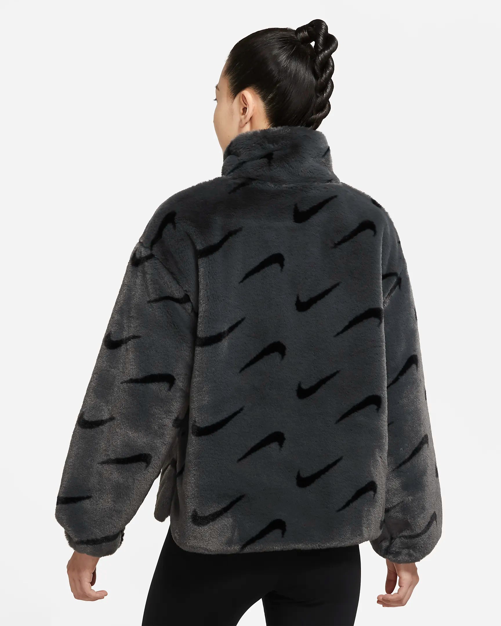 Nike Women's Printed Faux Fur Jacket