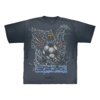 Travis Scott x FC Barcelona Washed Spray Logo Tee - Black