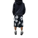 Denim Tears The Cotton Wreath Shorts - Black