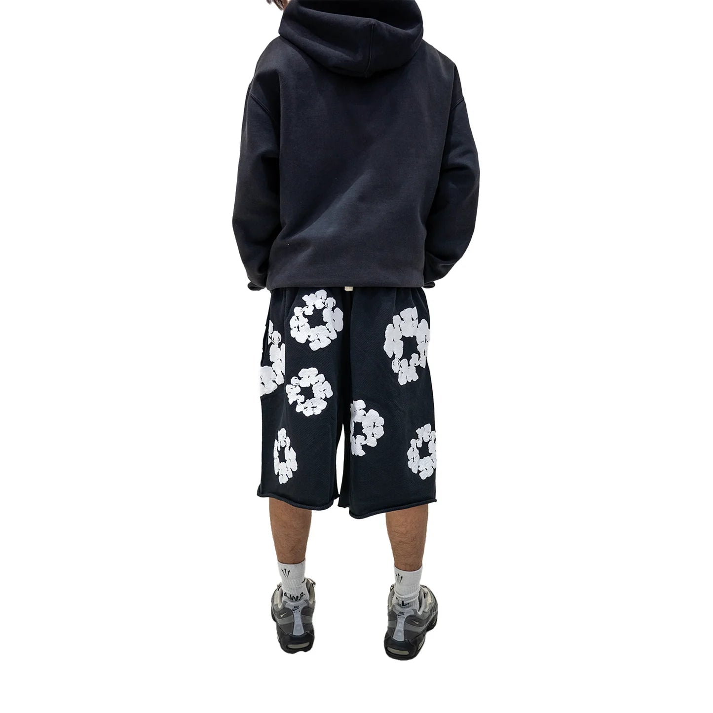 Denim Tears The Cotton Wreath Shorts - Black