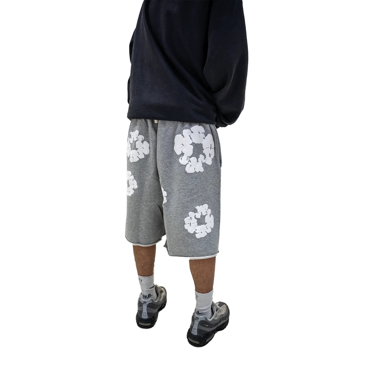Denim Tears The Cotton Wreath Shorts - Grey