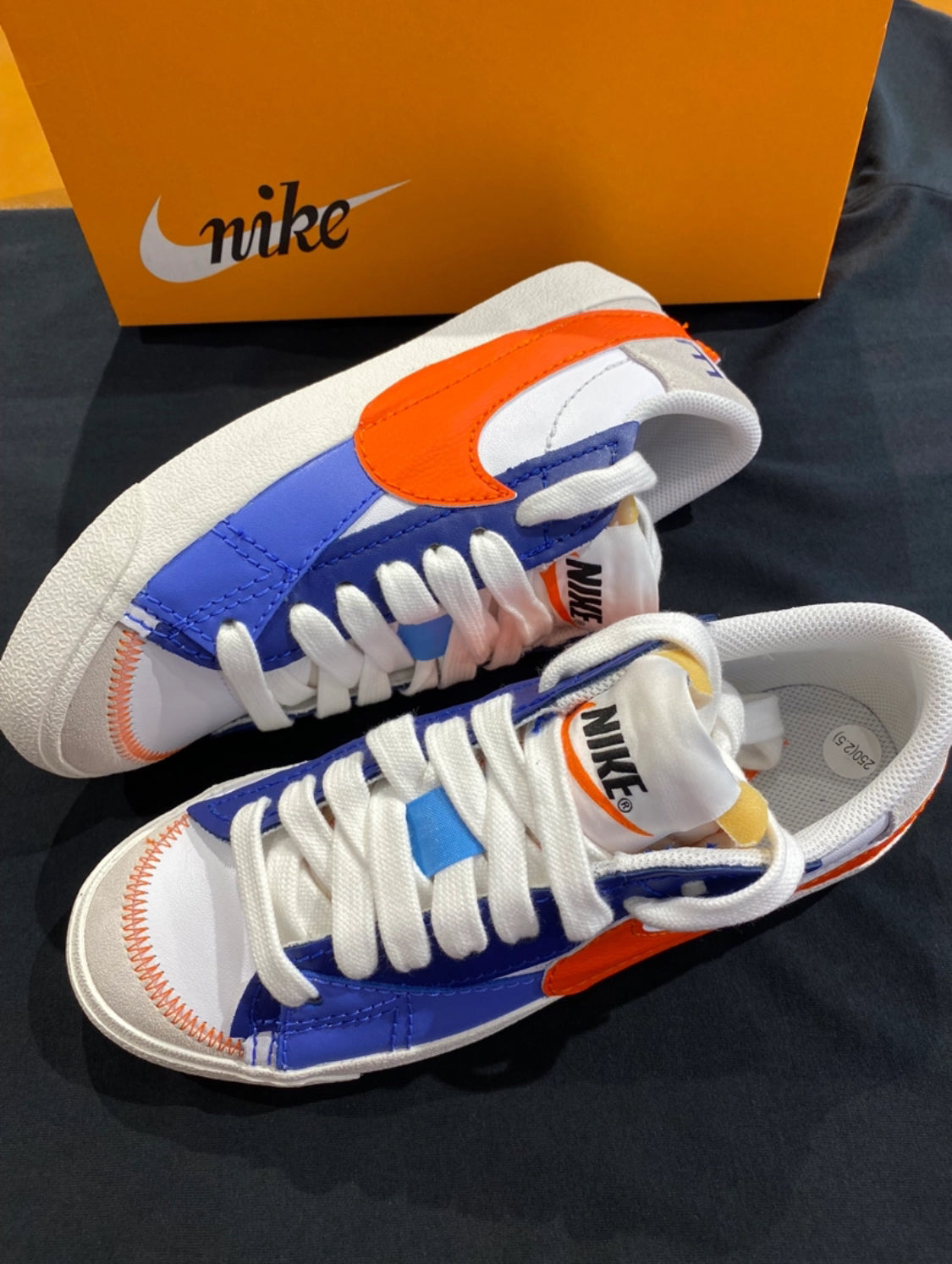 Nike Blazer Low 77 Jumbo - Deep Royal Safety Orange