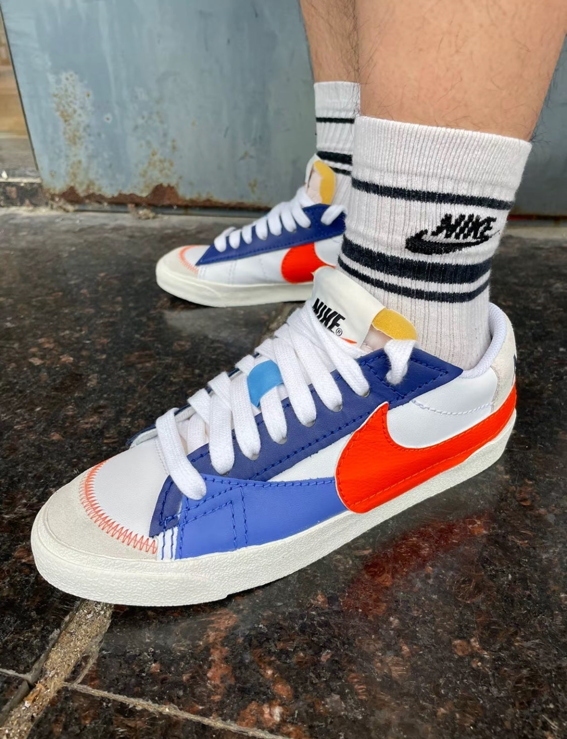 Nike Blazer Low 77 Jumbo - Deep Royal Safety Orange