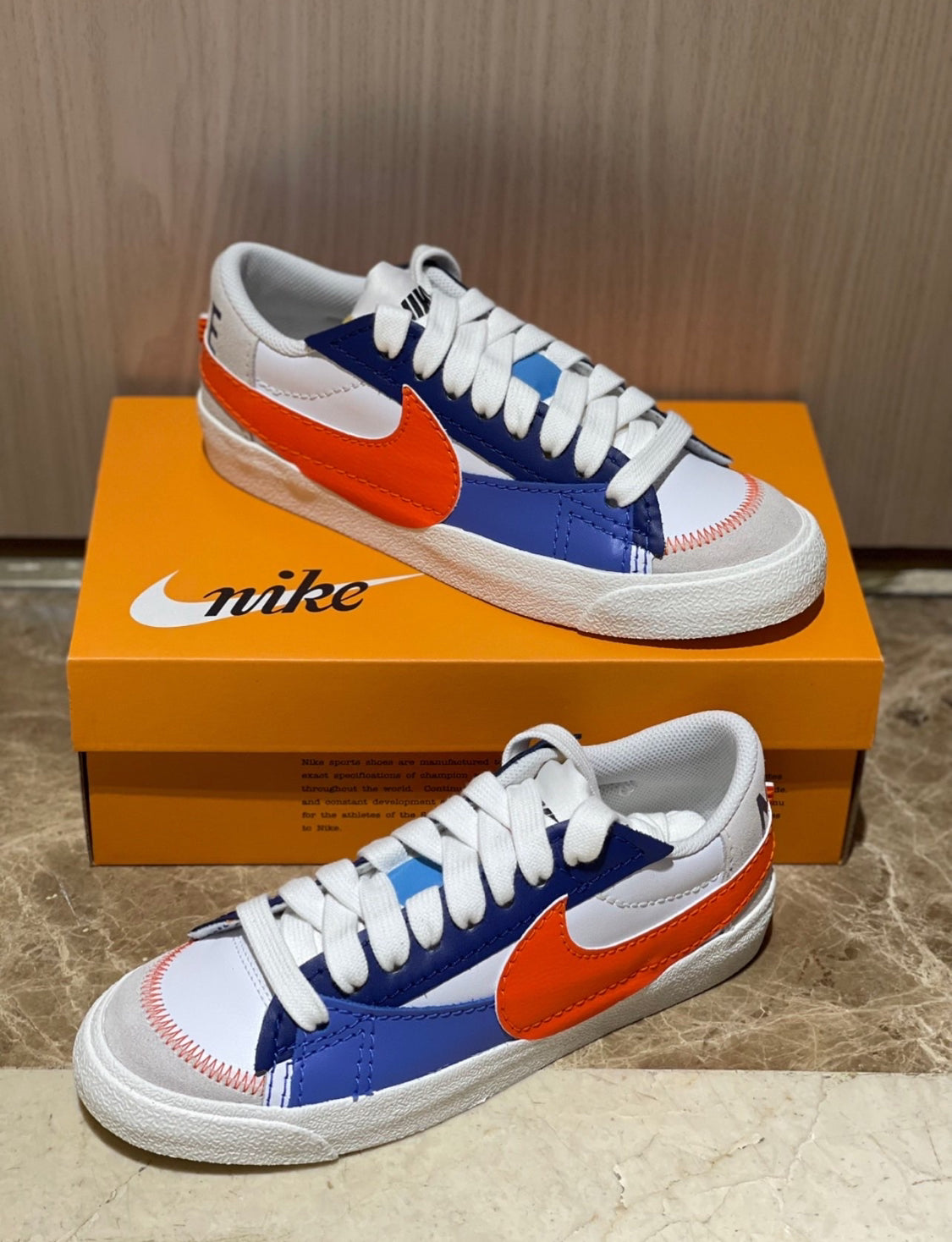 Nike Blazer Low 77 Jumbo - Deep Royal Safety Orange