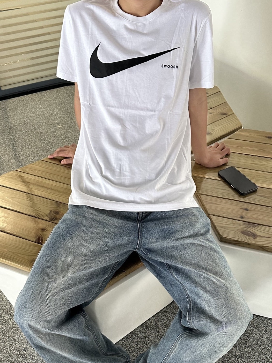 Nike Sportswear T Shirts - White Black