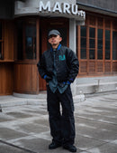 Nike Dugout Loose Satin Jacket - Black Geode Teal