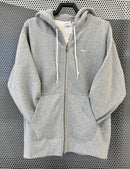 Nike NRG Solo Swoosh Full Zip Hoodie - Dark Grey Heather