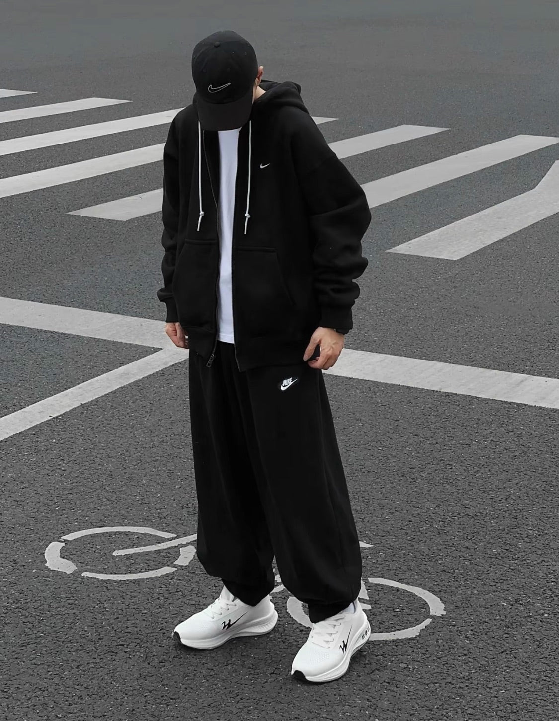 Nike NRG Solo Swoosh Full Zip Hoodie - Black