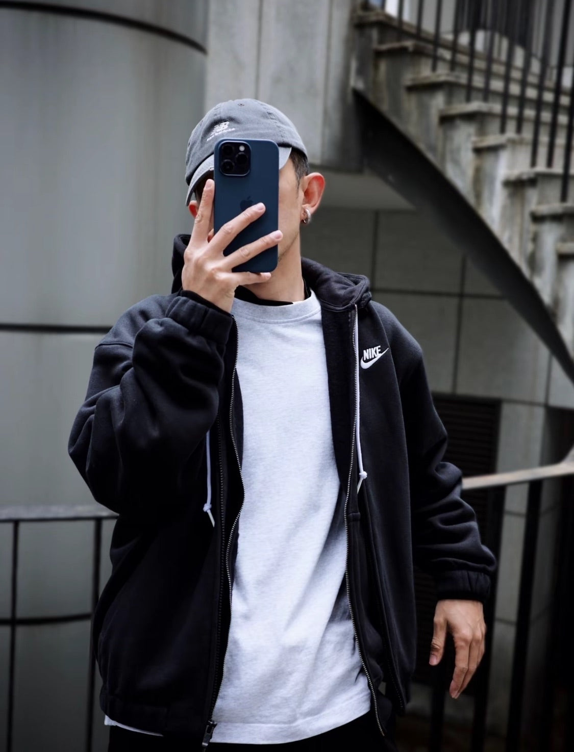 Nike NRG Solo Swoosh Full Zip Hoodie - Black