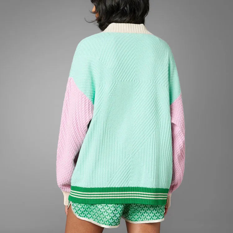 ADICOLOR 70S KNITTED CARDIGAN  - Easy Green