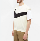 Nike Swoosh Men's Sweater Vest  - Coconut Milk/Black
