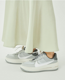 Nike Air Force 1 PLT.AF.ORM Lv8 'Grey White' Women's -Grey Fog/White-LT Smoke Grey- Photon Dust