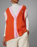 ADICOLOR 70S KNIT VEST - Craft Orange