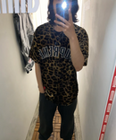 Supreme Velvet Baseball Jersey - Leopard