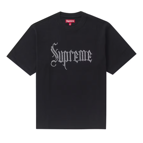 Supreme Rhinestone S/S - Top Black