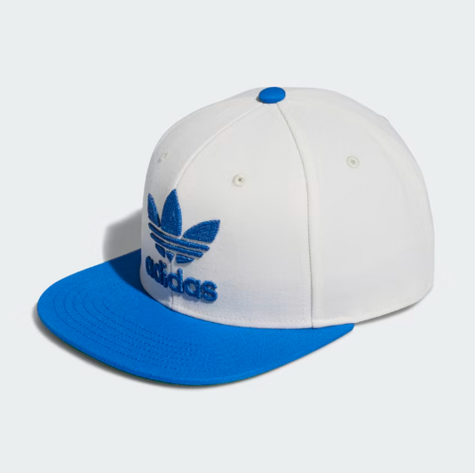 Adidas Trefoil Snapback Hat - Off White / Blue Bird