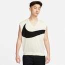 Nike Swoosh Men's Sweater Vest  - Coconut Milk/Black