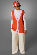 ADICOLOR 70S KNIT VEST - Craft Orange
