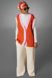 ADICOLOR 70S KNIT VEST - Craft Orange