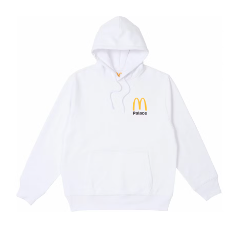 Palace x McDonald's Logo Hood - White