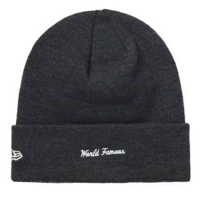 Supreme New Era Box Logo Beanie (FW21) - Charcoal