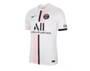 Nike Paris Saint-Germain Breathe Stadium Away Replica Shirt 2021 With Messi 30 Printing Jersey - White/Arctic Punk/Black