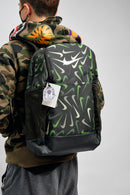 Nike Brasilia 9.5 Printed Training Backpack-BLACK/GREEN