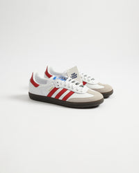 adidas Samba OGWhite Better Scarlet-FOOTWEAR WHITE/BETTER SCARLET/SUPPLIER COLOR