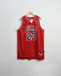 NIKE NBA Chicago Bulls Michael Jordan Mitchel-RED/WHITE/BLACK