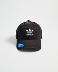 RELAXED STRAP BACK HAT-BLACK