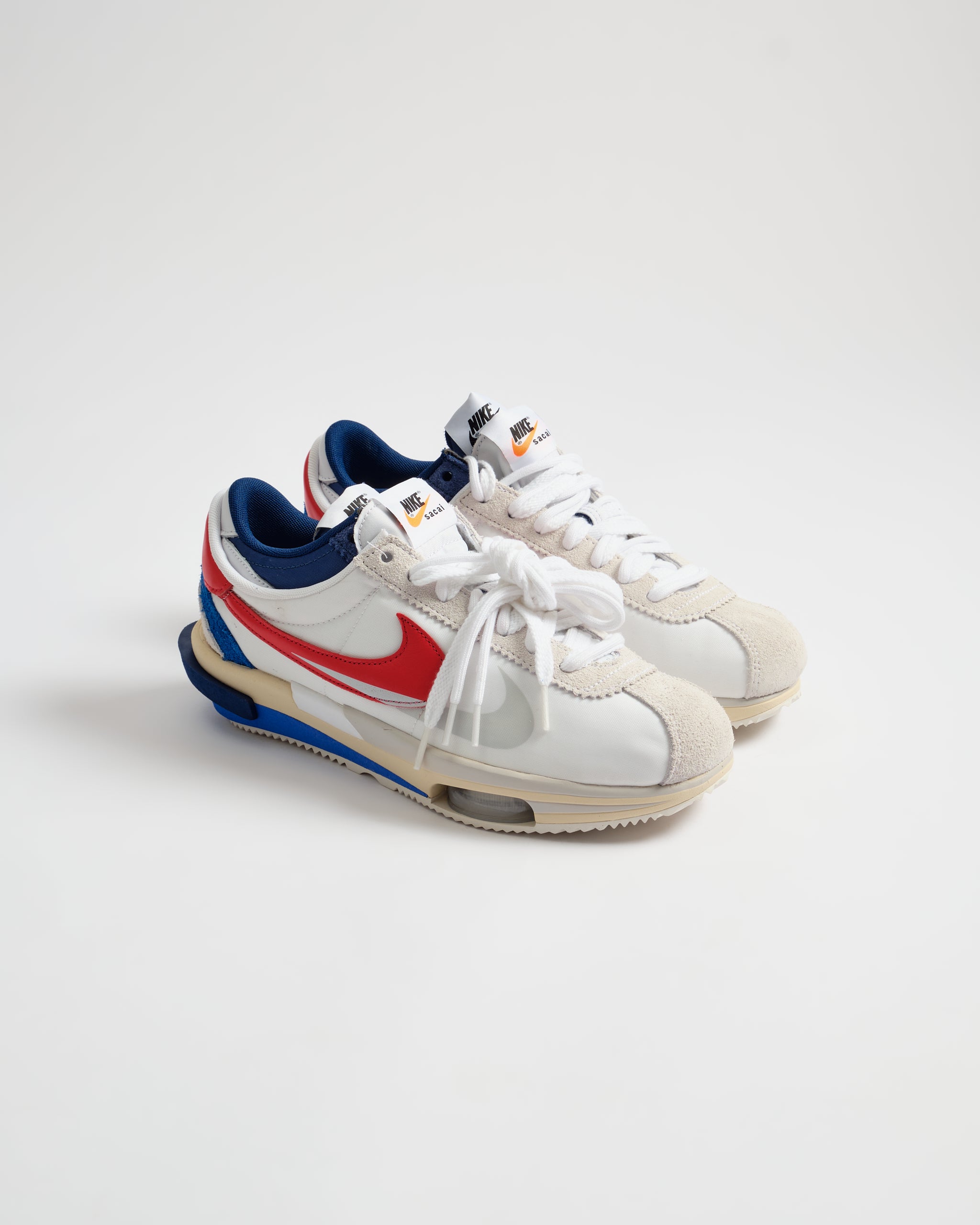 Nike Zoom Cortez SP-Sacai White University Red Blue