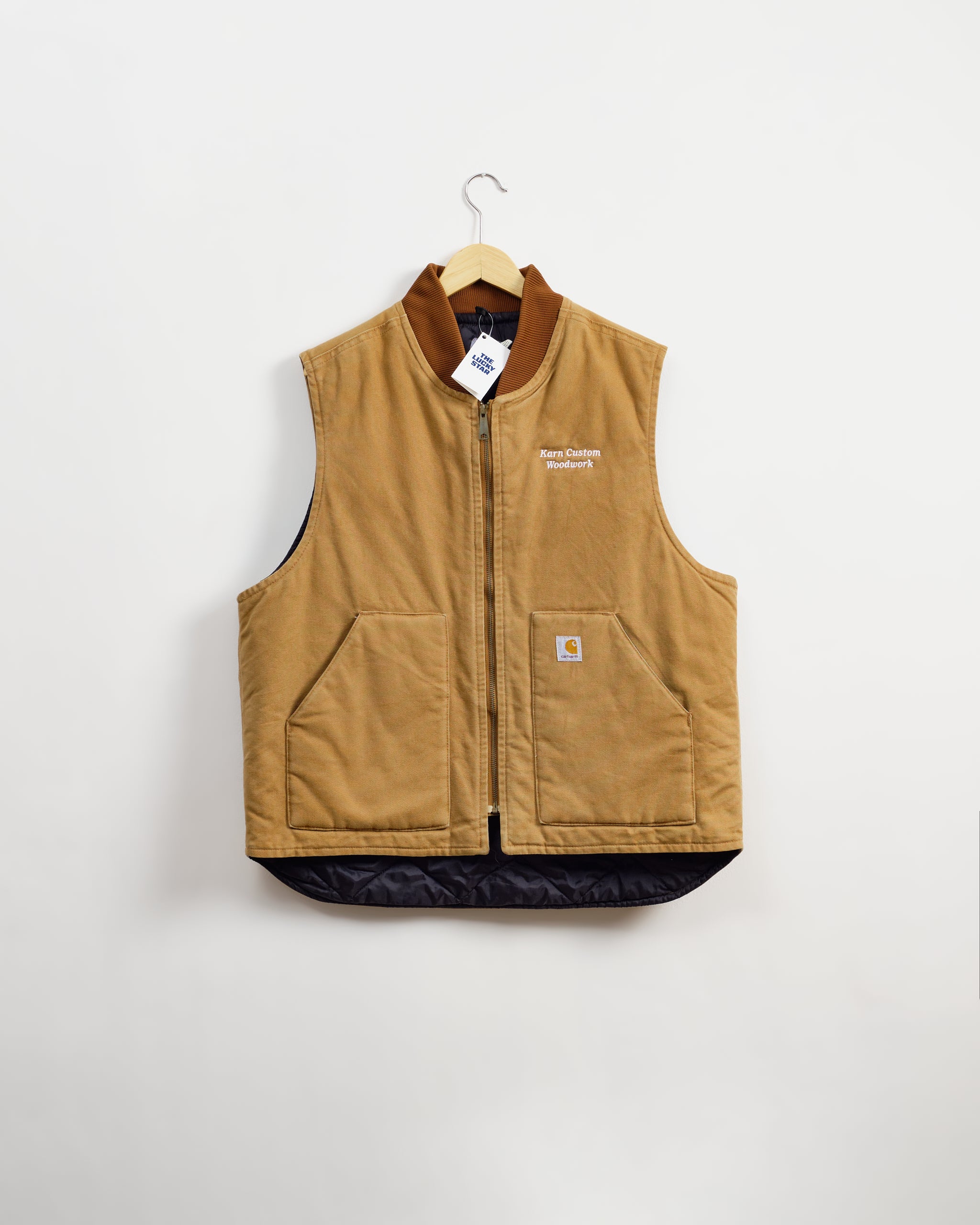 CARHARTT VEST-BROWN